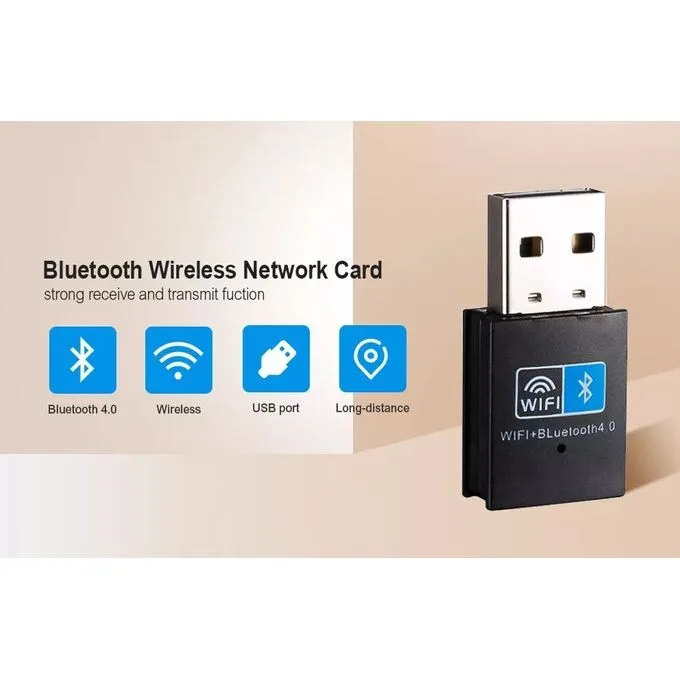 2-in-1 USB WiFi + Bluetooth Mini Dongle - 2.4GHz view 2