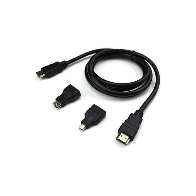 3-in-1 HDMI Cable - 1.5M, Phone to HDMI (Type-C/Micro USB/iOS) view 1