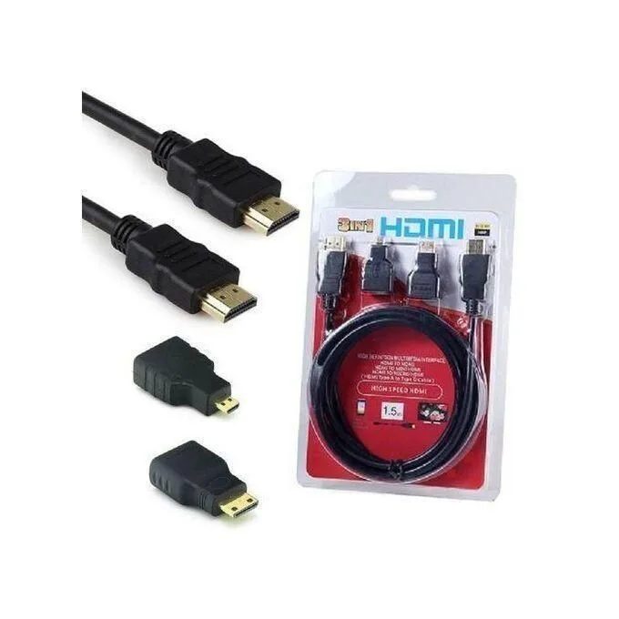 3-in-1 HDMI Cable - 1.5M, Phone to HDMI (Type-C/Micro USB/iOS) #2 view 2