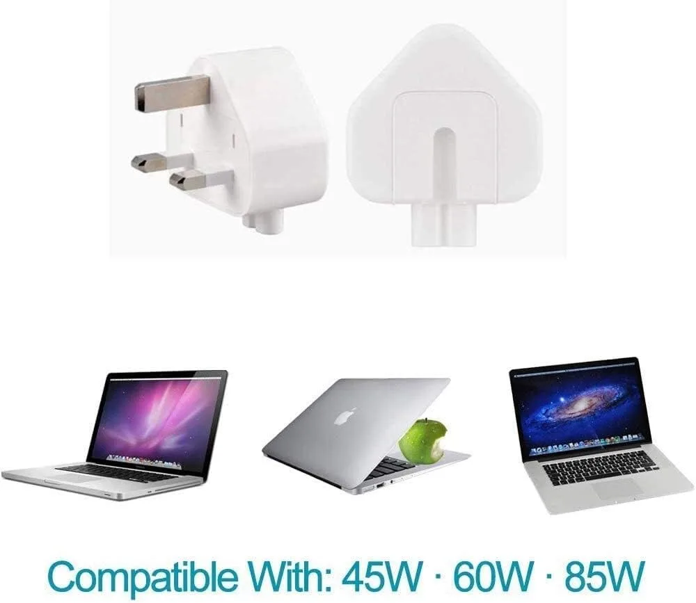 3-Pin UK Plug Adapter for MacBook Charger #2