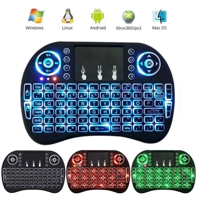 Wireless Backlit Mini Keyboard & Touch-Pad - 3-in-1