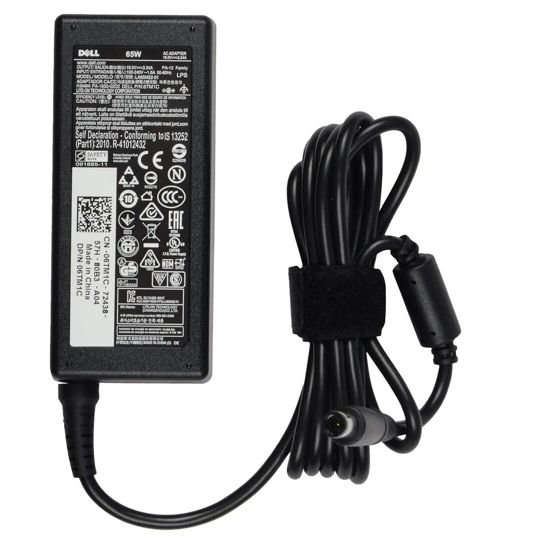 Dell Laptop Charger 19.5V, 3.34A