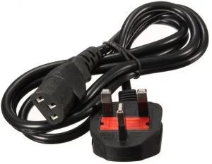 Desktop/Computer Power Cable (3-Pin) - 1.5M, Black