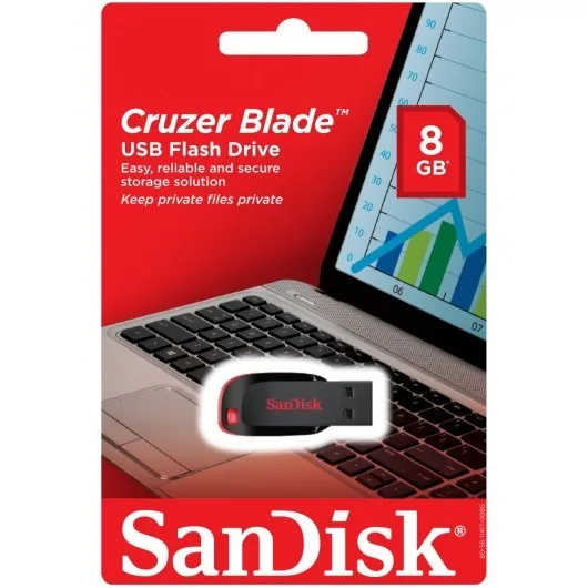 SanDisk Cruzer Blade USB Flash Drive - 8GB