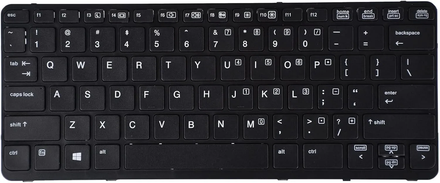 Replacement Laptop Keyboard for HP Elitebook 820 G1 820 G2 view 1