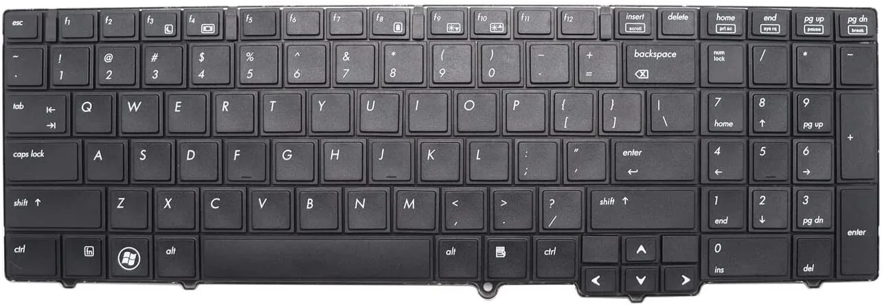 Replacement Laptop Keyboard for HP Elitebook 8540 8540P 8540W