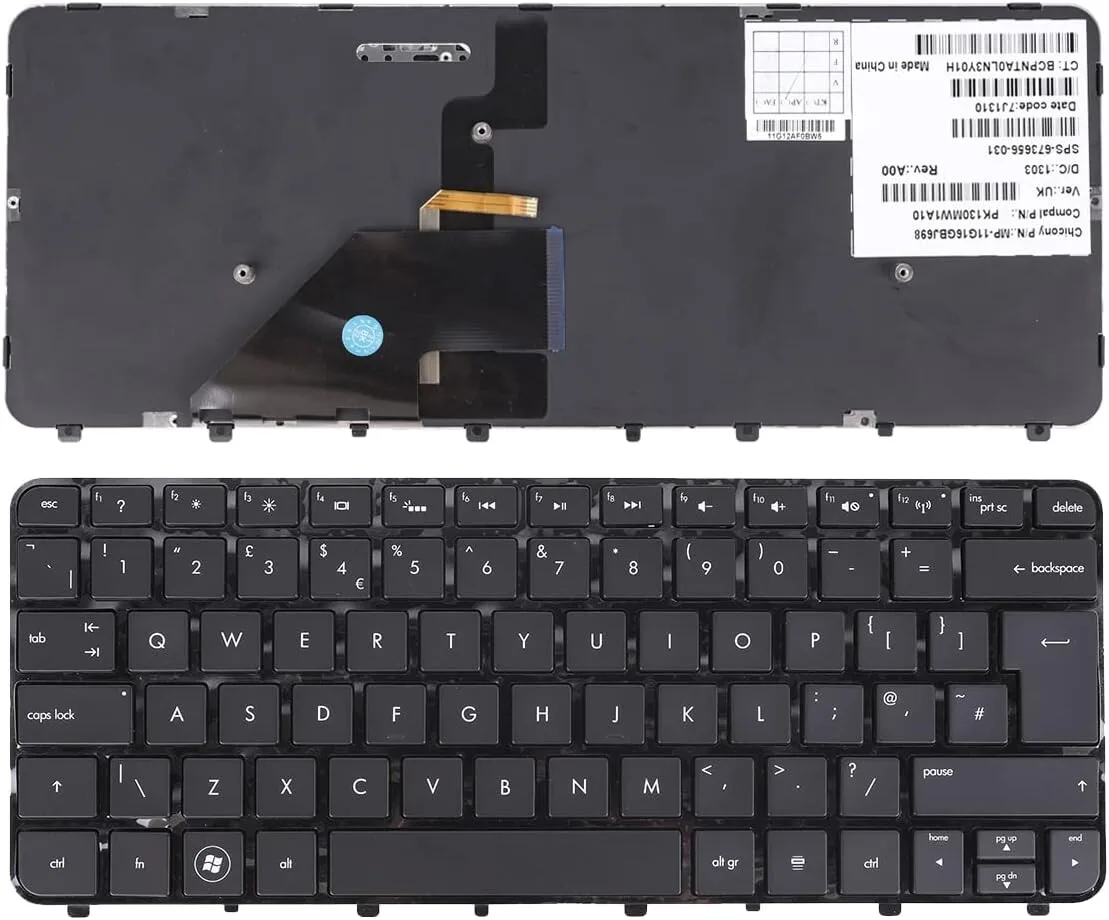 Replacement Laptop Keyboard for HP Folio Keyboard 13-2000 - Backlit