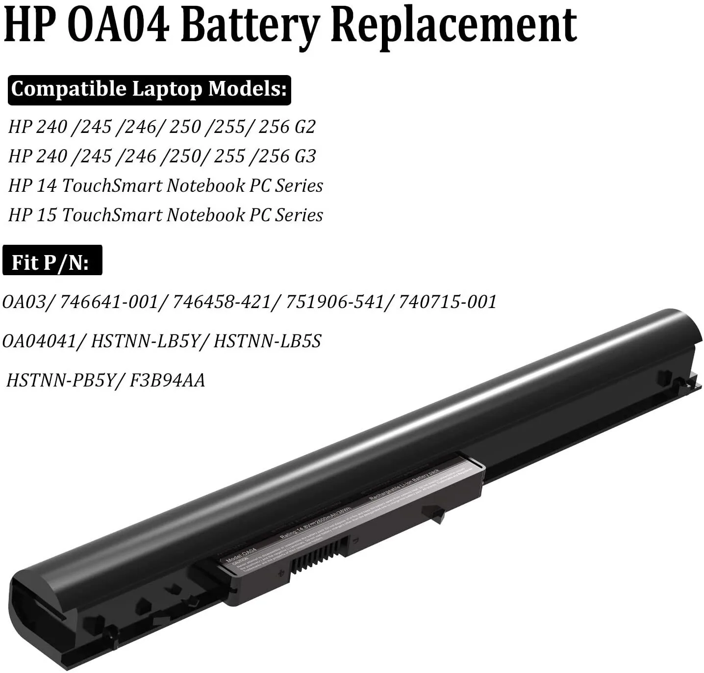 HP Laptop Battery 240 G2/G3 245 G2/G3 246