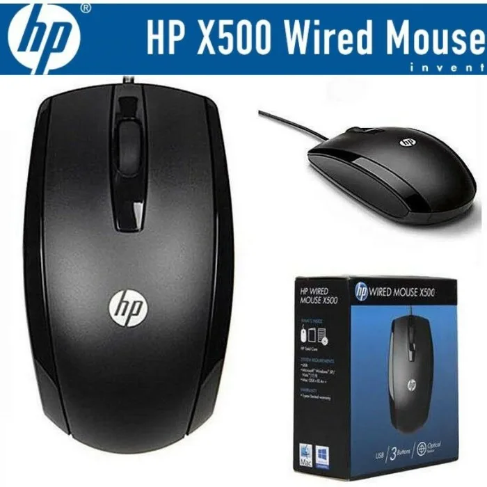 HP Wired Mouse X500