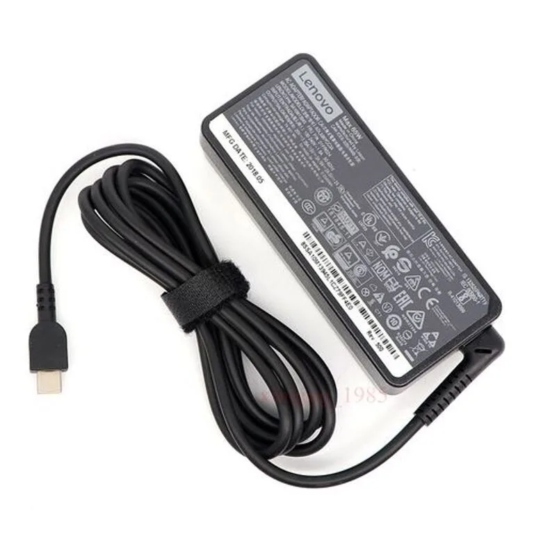 Lenovo Laptop Charger - 65W Ac Power Adapter Usb