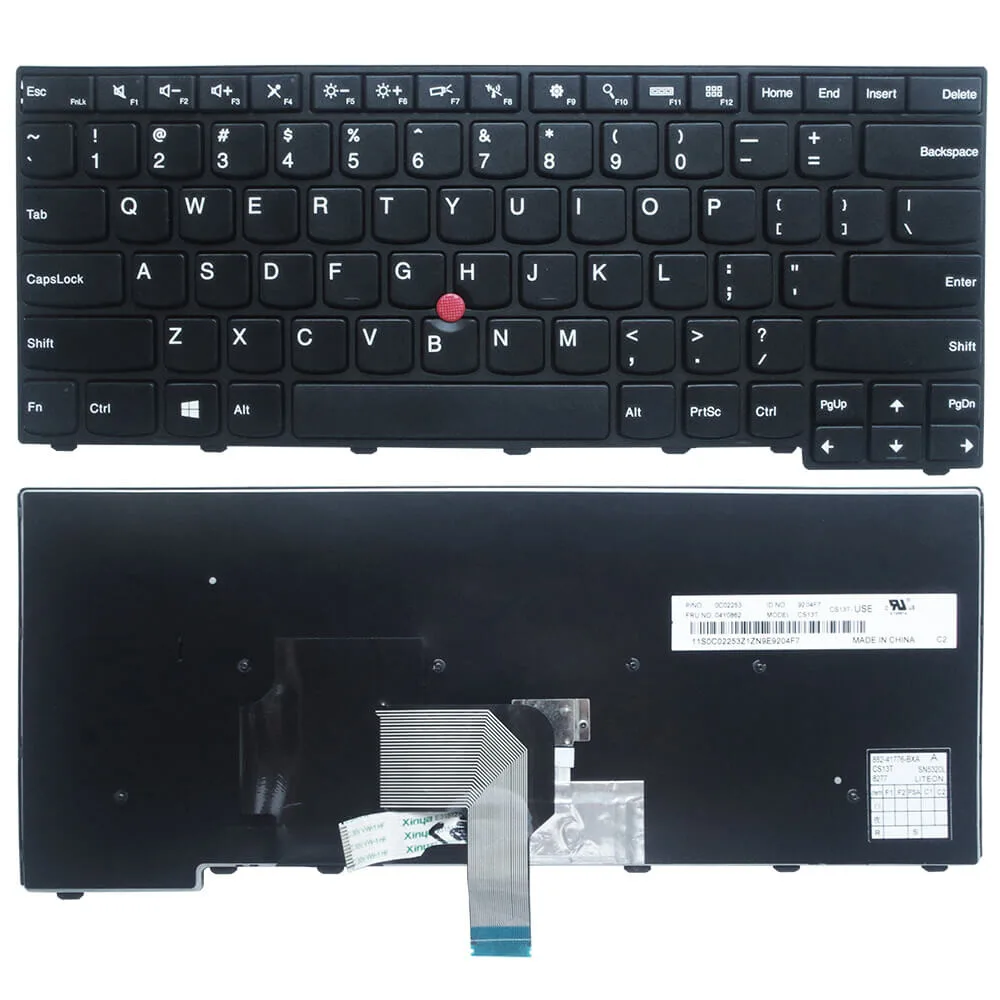 Replacement Laptop Keyboard for Lenovo E440 T440 T450 T460