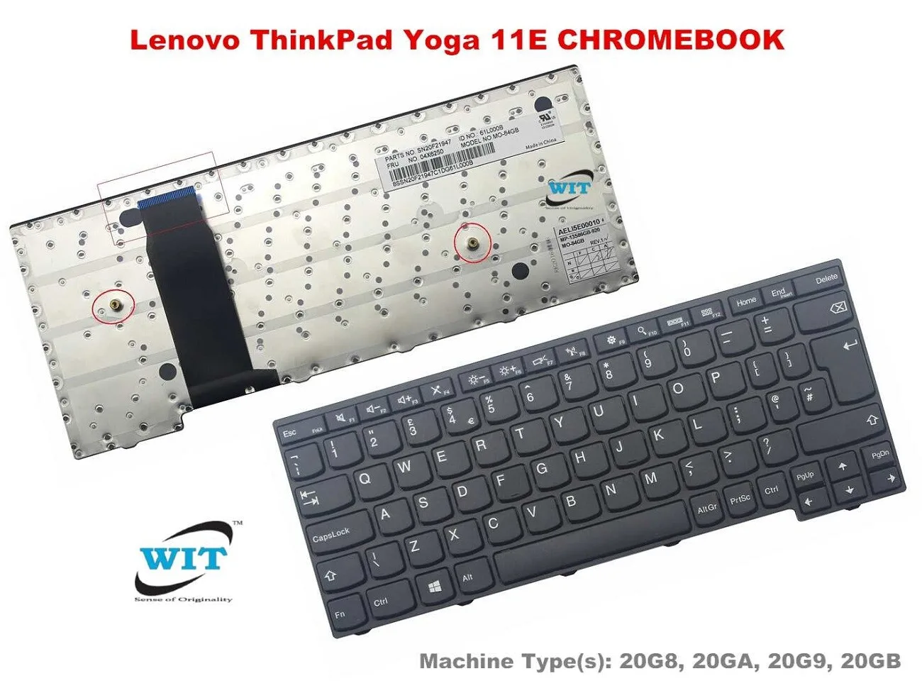 Replacement Laptop Keyboard for Lenovo 11E