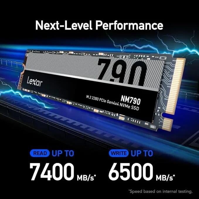 Lexar NM620 256GB NVMe SSD - M.2 2280, PCIe Gen 3x4 view 1