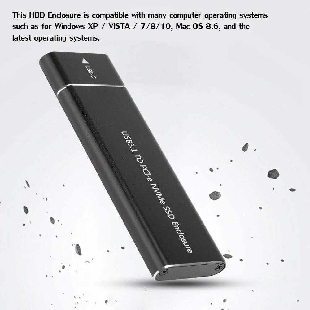 M.2 NVMe SSD Enclosure - USB-C / USB 3.1, NVMe Only view 2