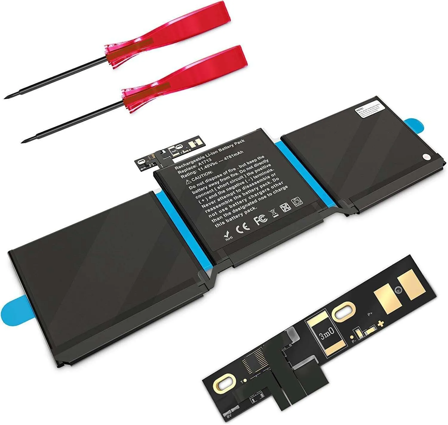 Apple Laptop Battery Macbook Pro 13 A1708 Mll42Ch/A view 2
