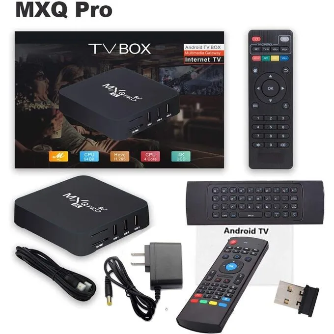 MXQ Pro 4K Android TV Box - 8GB RAM/128GB, 5G WiFi