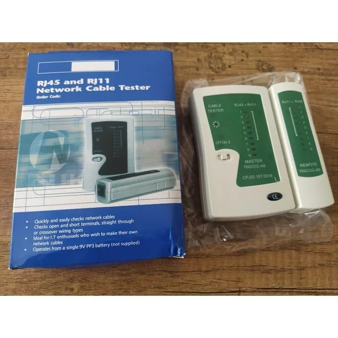 Network Cable Tester - RJ45, RJ11, RJ12, Cat5, Cat6 view 1