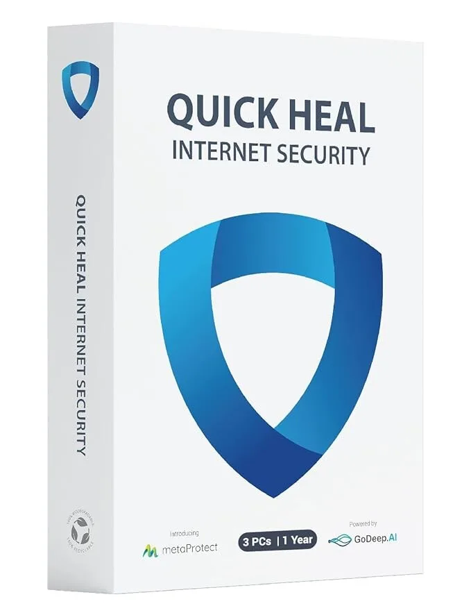 Quick Heal Internet Security - 3 PCs, 1 Year