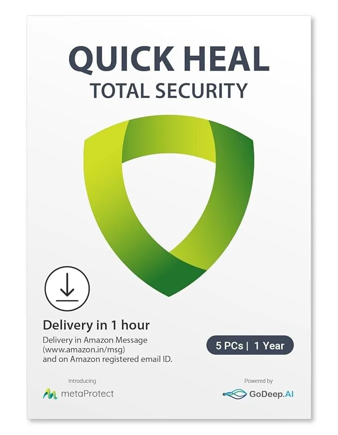 Quick Heal Total Security - Latest Version, 5 Users