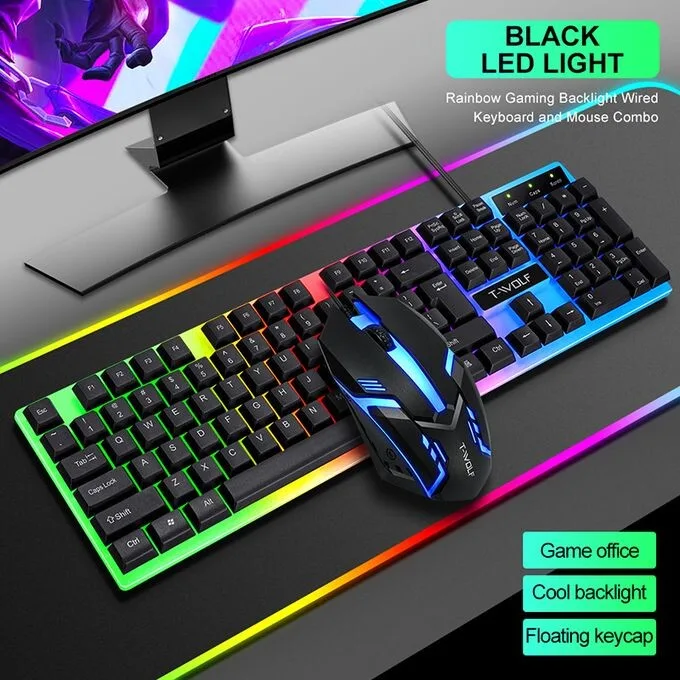 Laptop Charger - T-Wolf Tf230 Wired Gaming Keyboard view 1