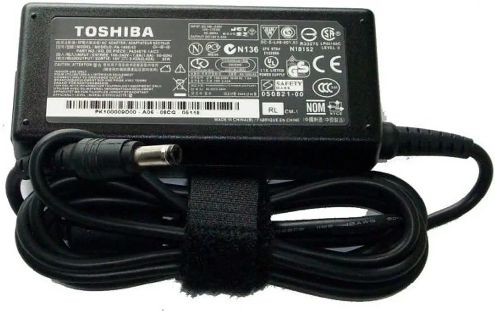 Toshiba Laptop Charger - For Satellite L655 L745 P50