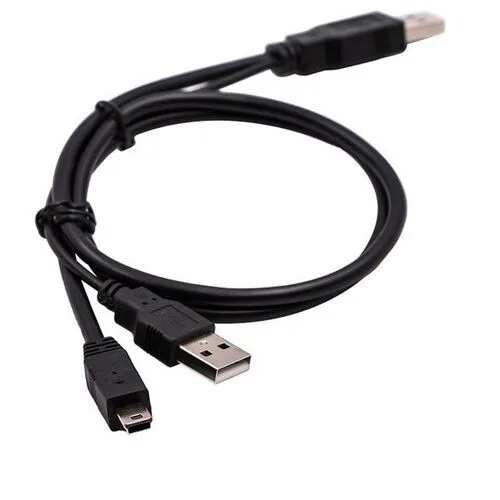 USB 2.0 to Mini-5-Pin Cable for External Hard Disks