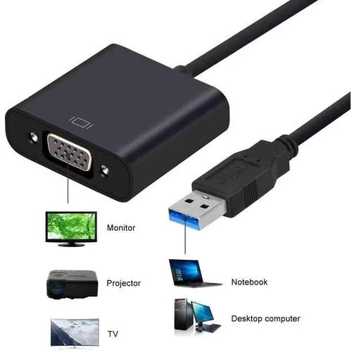 USB 3.0 to VGA Female Adapter Converter