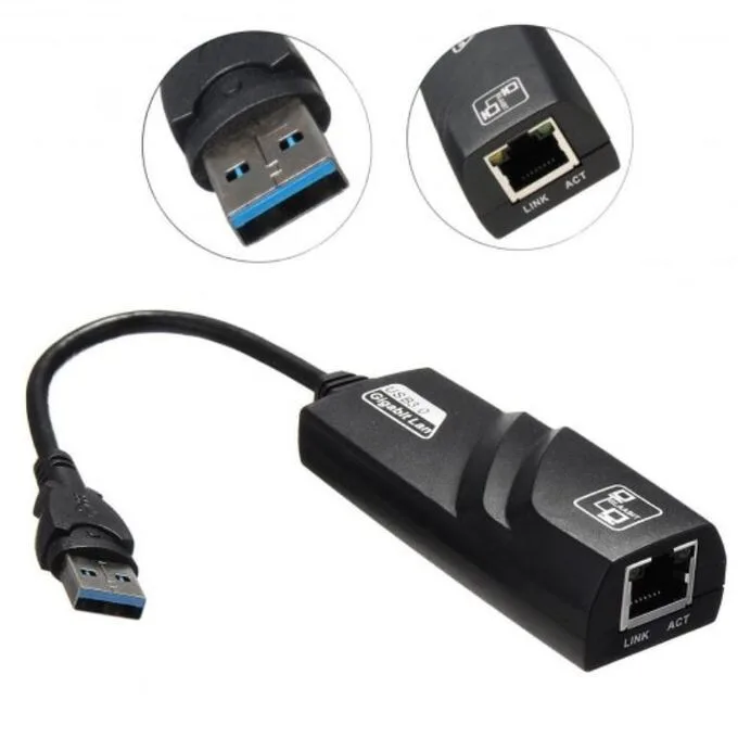 USB to Ethernet Adapter - High-Speed, 10/100/1000Mbps view 1