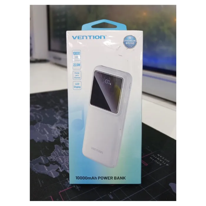 Vention 10,000mAh Power Bank - White