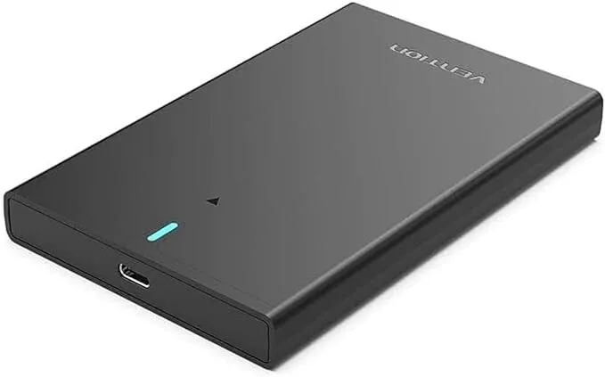 Vention 2.5" SATA Hard Drive Enclosure - USB 3.0 Micro-B, Black view 2